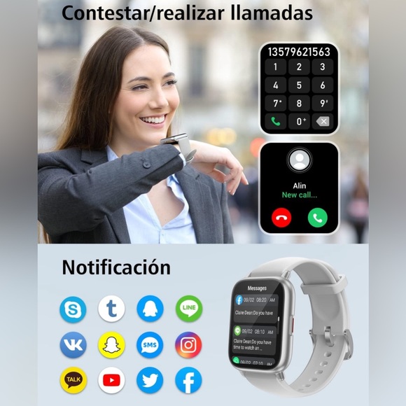 Smartwatch ios and android compatible Bluetooth ( smart watch) - Picture 4 of 4